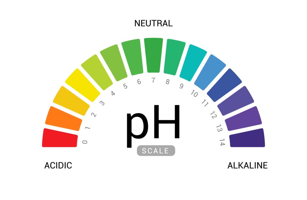 Misurare acidità dell'acqua con la scala del pH